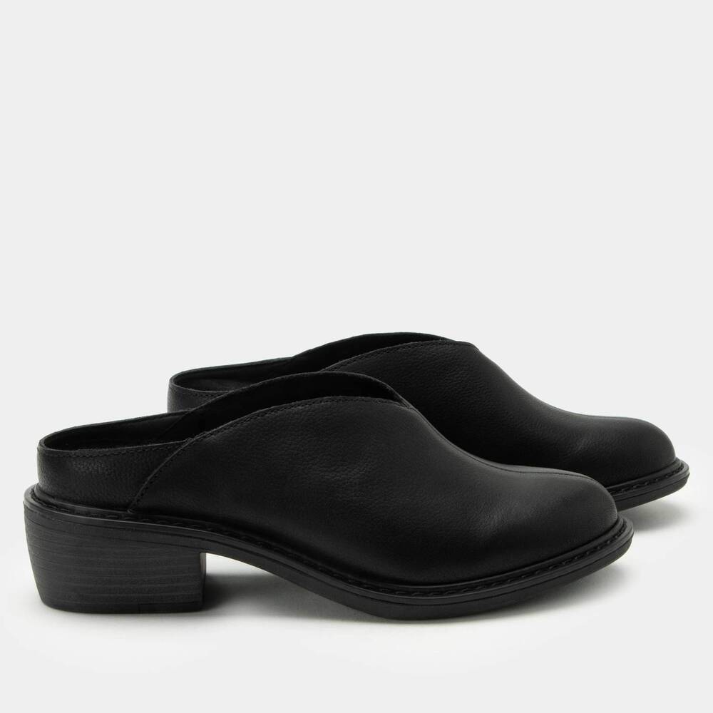 NEW ALEGRIA women's michy mules in black bird
